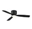 Embrace 44" Black Low Profile LED Ceiling Fan with Remote