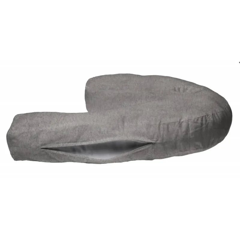 Deluxe Hypoallergenic Standard/Queen Side Sleeper Pillow Cover in Gray
