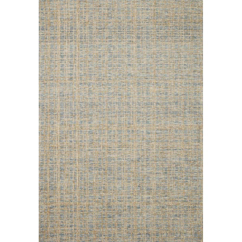 Blue Sand Bliss Hand-Tufted Wool Blend 5' x 7' Area Rug