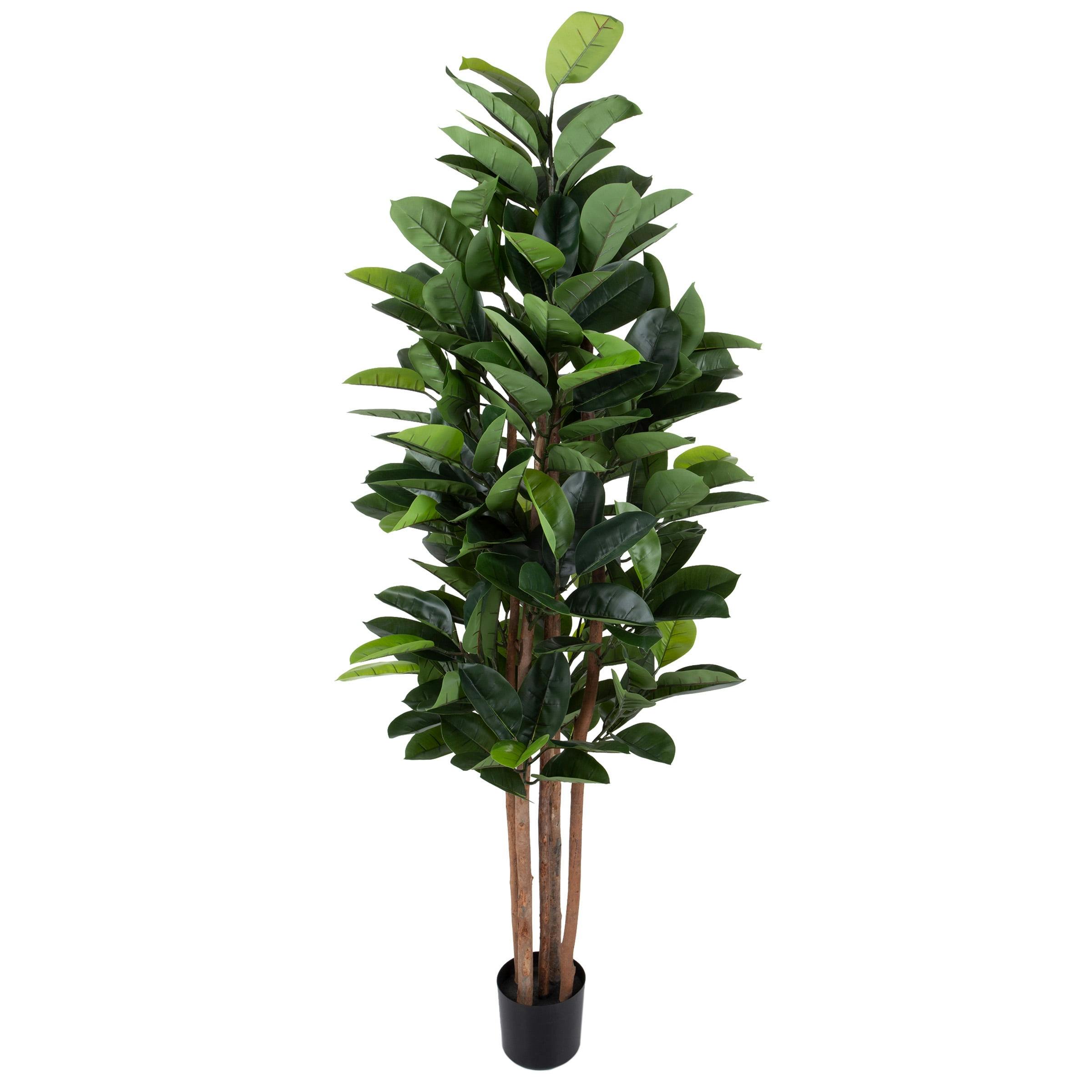 Lush Green 70" Faux Pine Bonsai Topiary in Pot - Outdoor Compatible