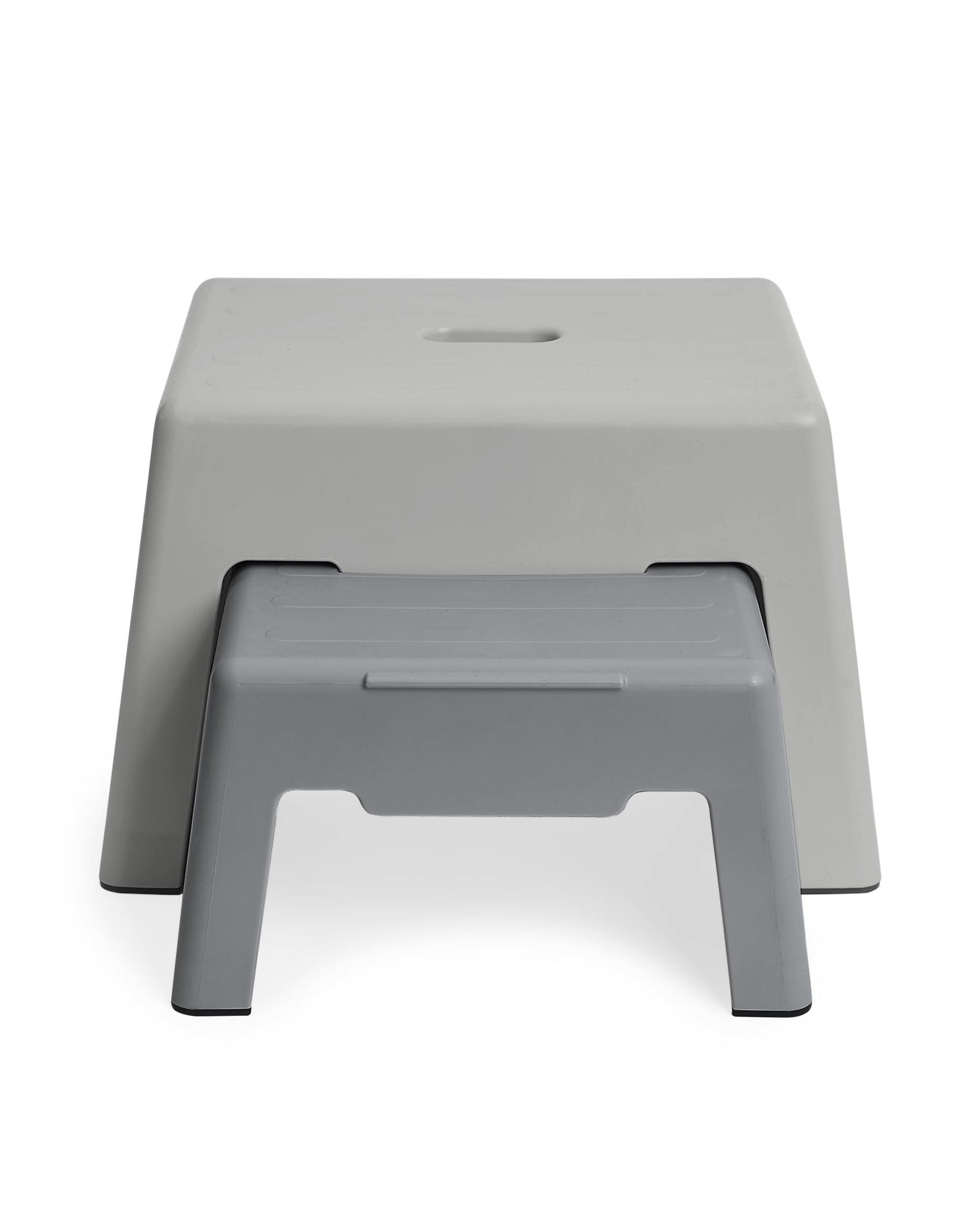 Toddler Independence 2-in-1 Nesting Step Stool in White