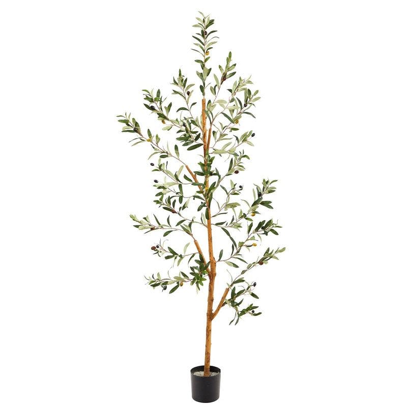 Mediterranean Elegance 4.5' Olive Artificial Potted Tree
