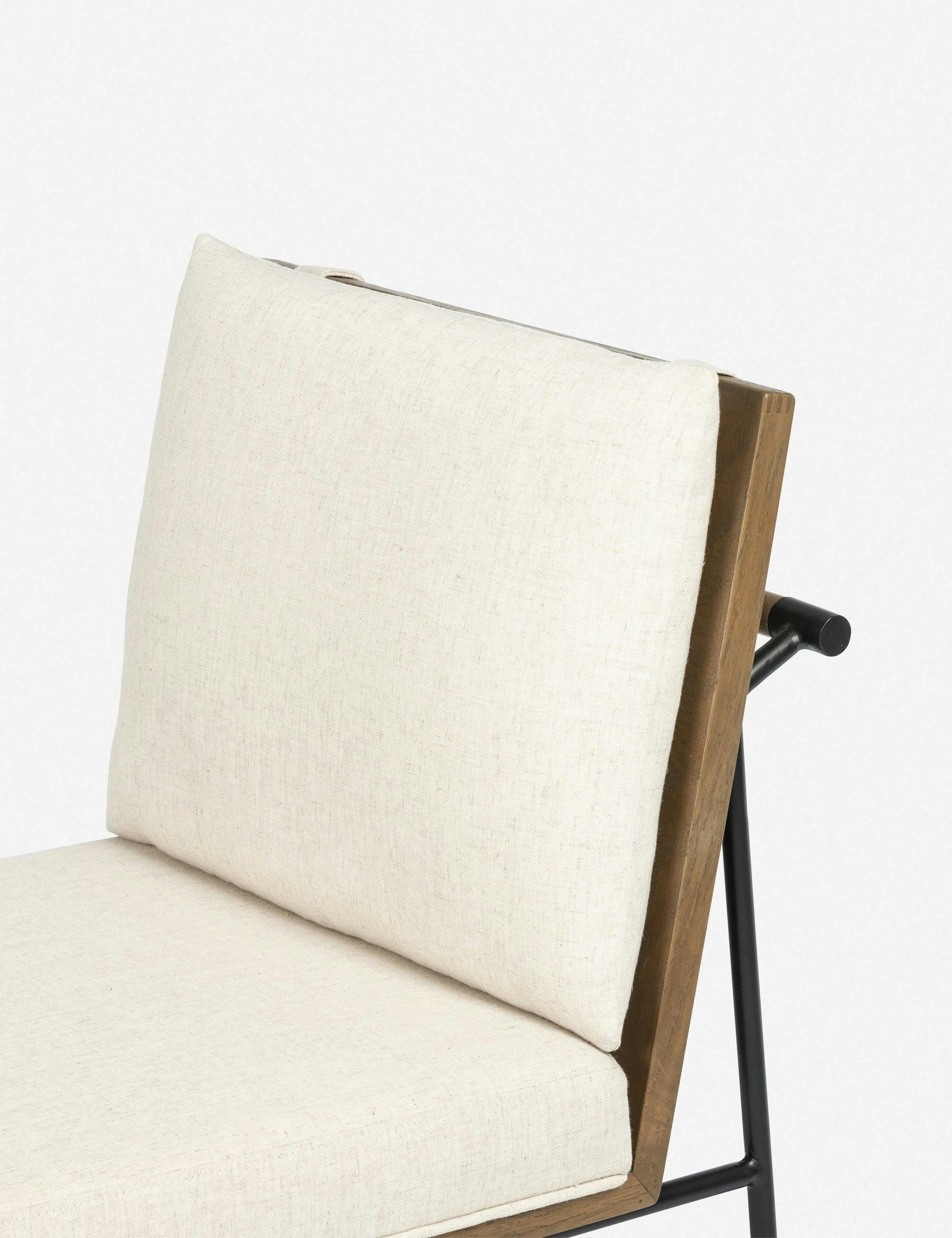 Crete Contemporary Black Iron and Honey Oak Swivel Side Chair