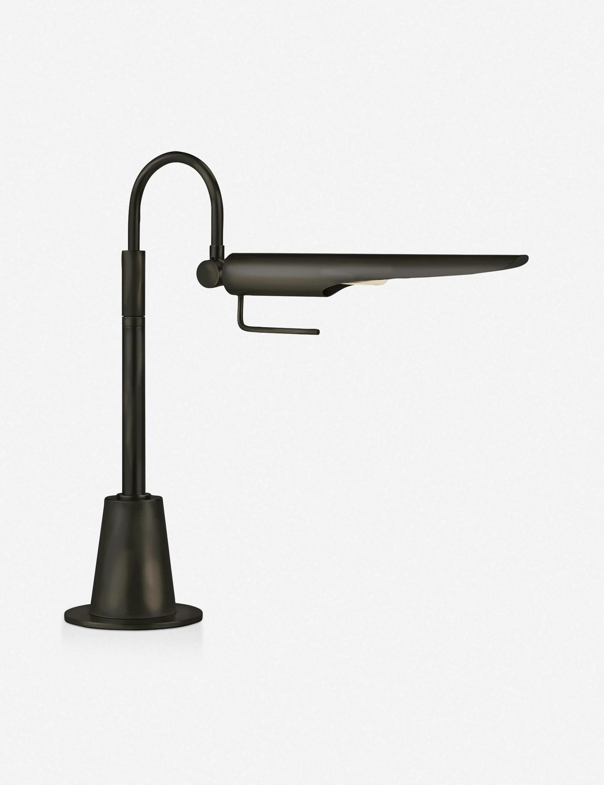Adjustable 1-Light Oil Rubbed Bronze Desk Lamp with Clear Cord