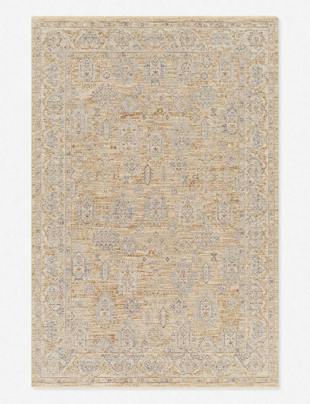 Modern Elegance Gray Synthetic 7'10" x 10'3" Easy-Care Rug