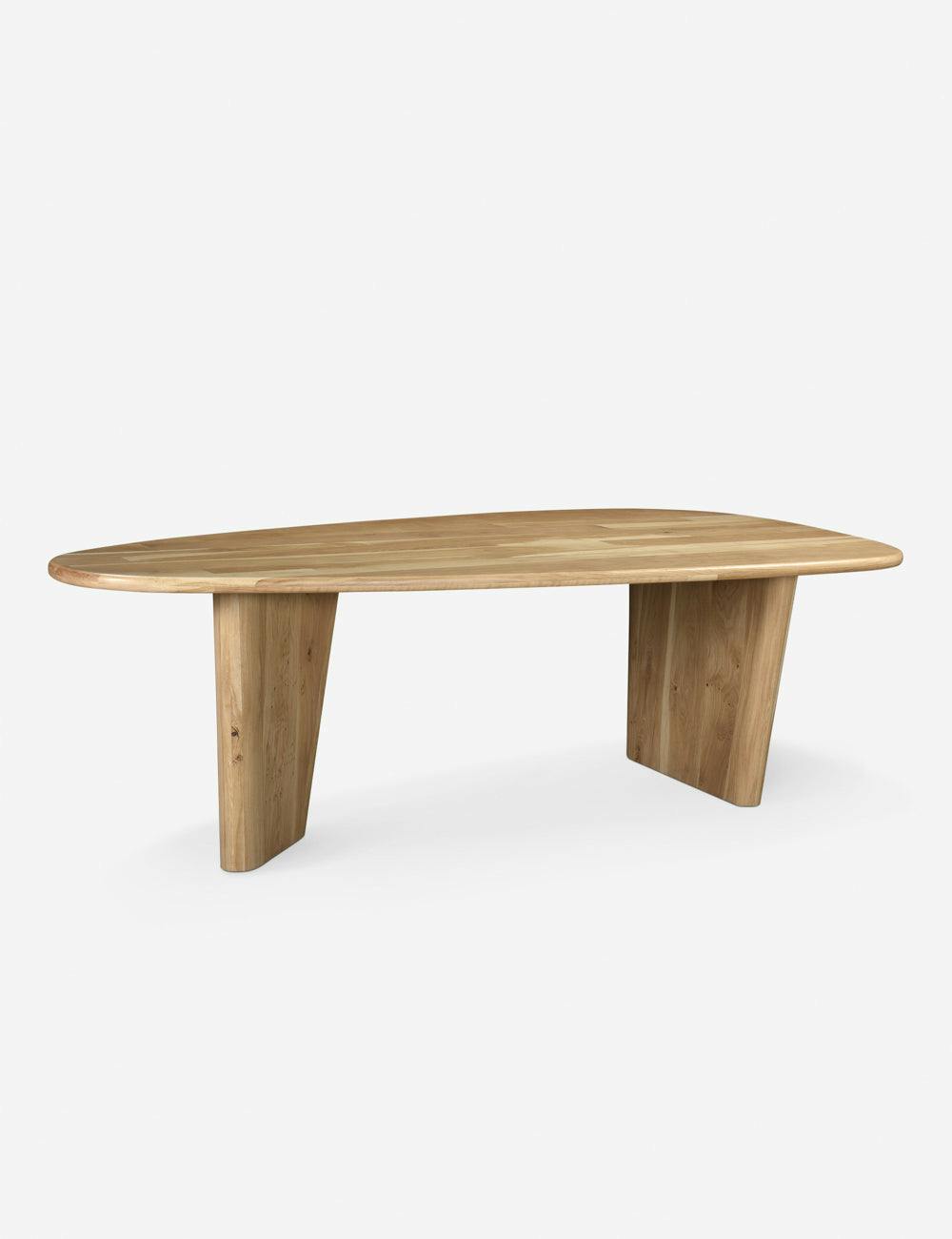 Saratoga Round Natural White Oak Dining Table for Six