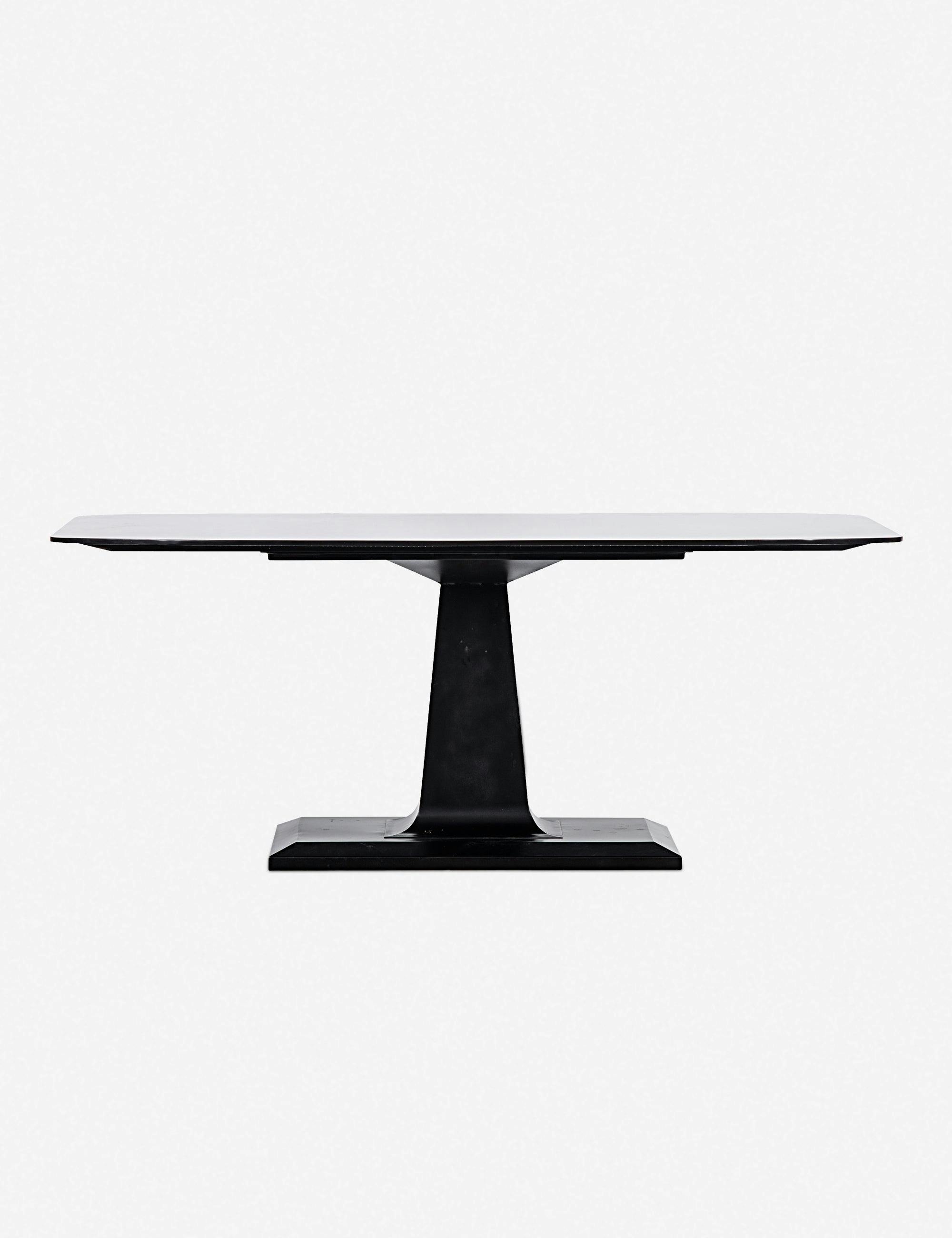 Amboss Sleek Black Wood Rectangular Dining Table