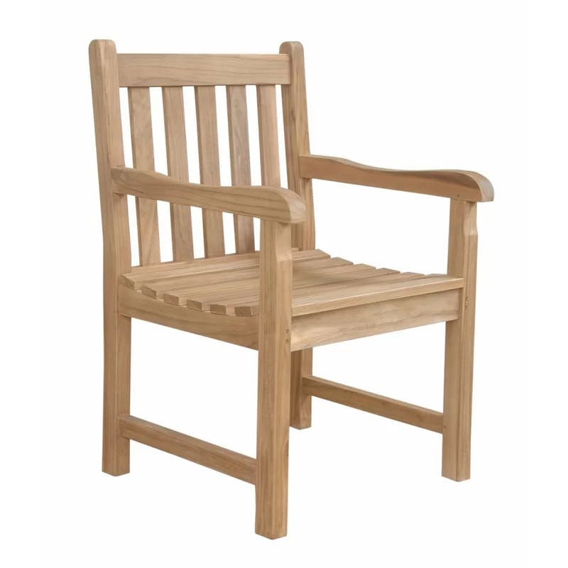 Braxton Teak Outdoor Dining Chair with Cushions