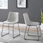 Dayton Urban Industrial Gray Faux Leather Dining Chair, Set of 2