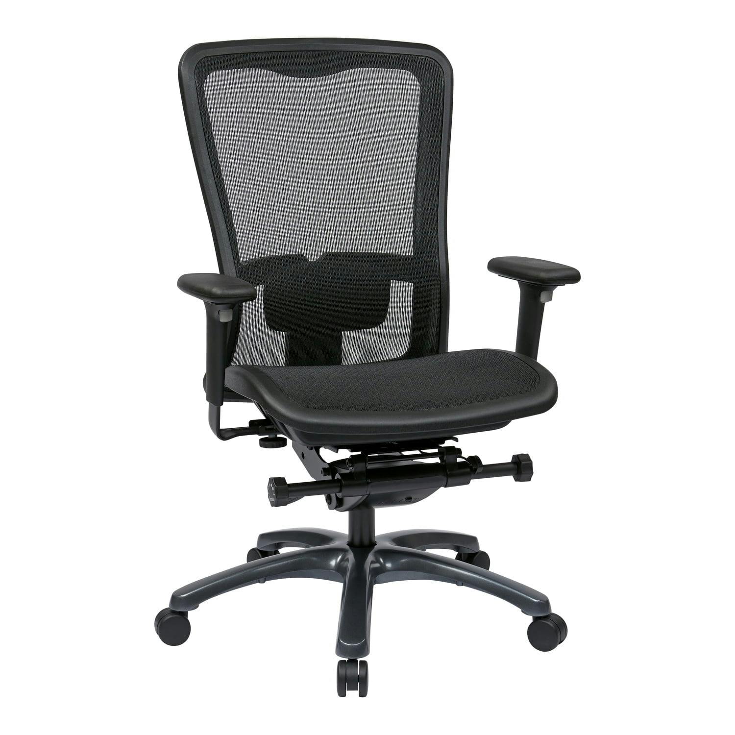 ErgoFlex Black Mesh High Back Executive Swivel Chair with Metal Base
