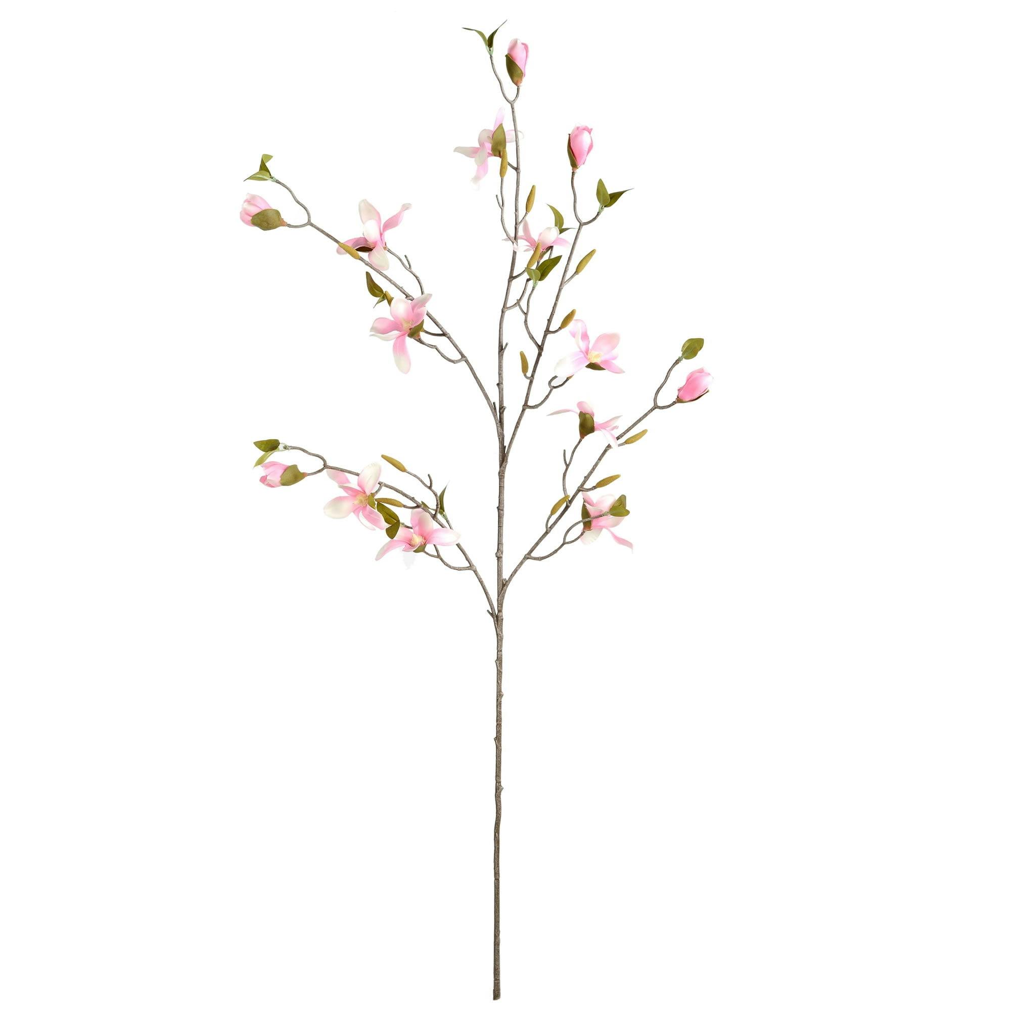 Elegant Pink Magnolia 39" Artificial Spray Trio