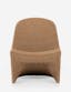 Sleek Vintage Natural Wicker 28" Outdoor Accent Chair