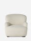 Sheepskin Natural Contemporary 35.5" Accent Chair