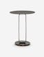 Marlow Antique Rust Round Stone-Top Metal End Table