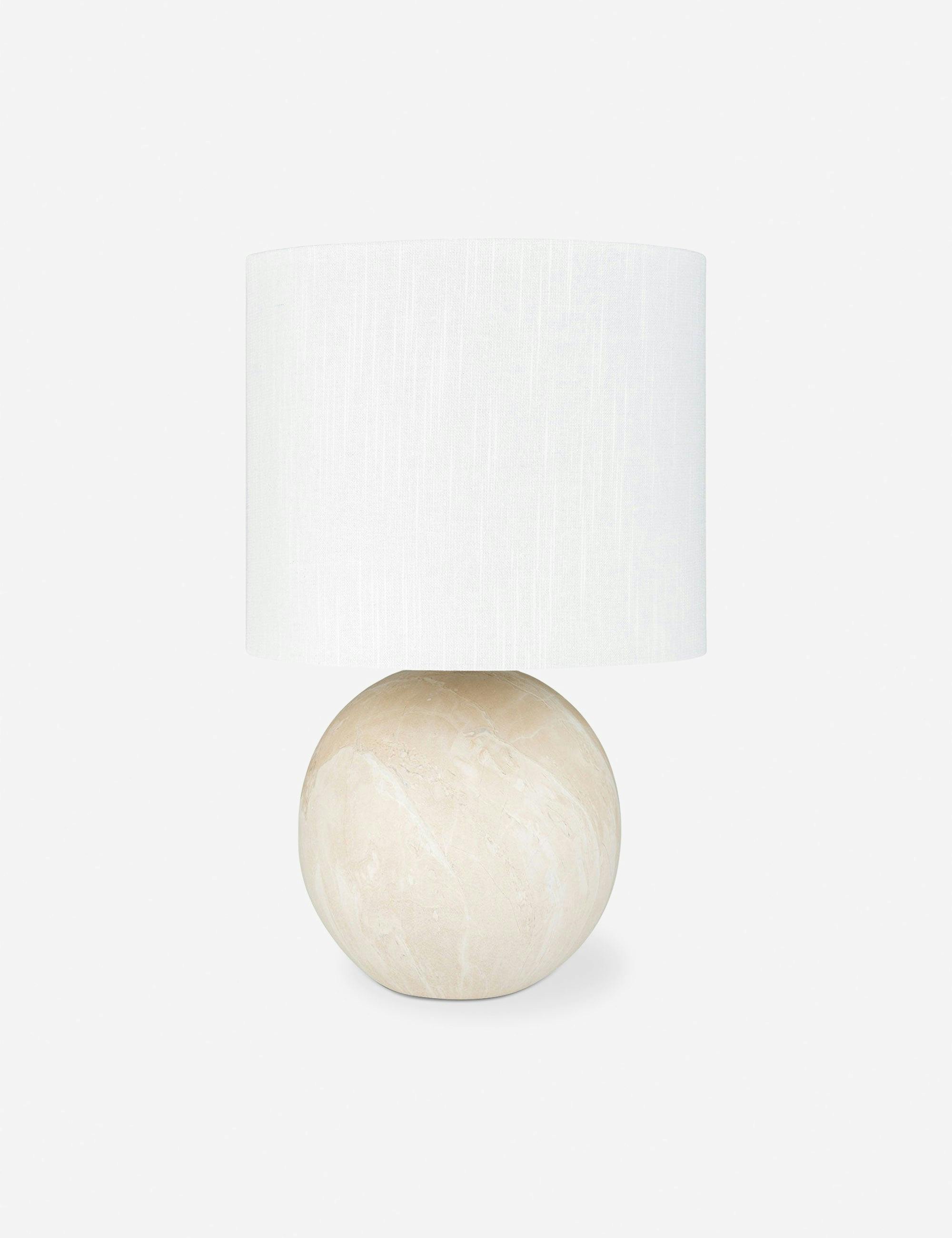 Airy Modern Spherical White Ceramic Desk Lamp for Kids