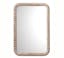 Audrey Classic White Washed Wood Rectangular Wall Mirror