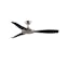 GlideAire 52" Smart Low Profile Ceiling Fan with Remote, Brushed Nickel and Black