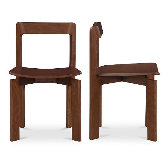 Mochi-Inspired Solid White Ash Side Chair (Set of 2)