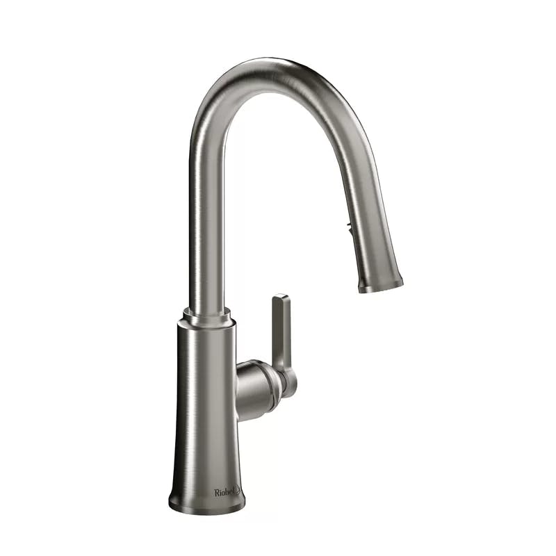 Solstice 16" Swivel Spout Stainless Steel Single Lever Kitchen Faucet