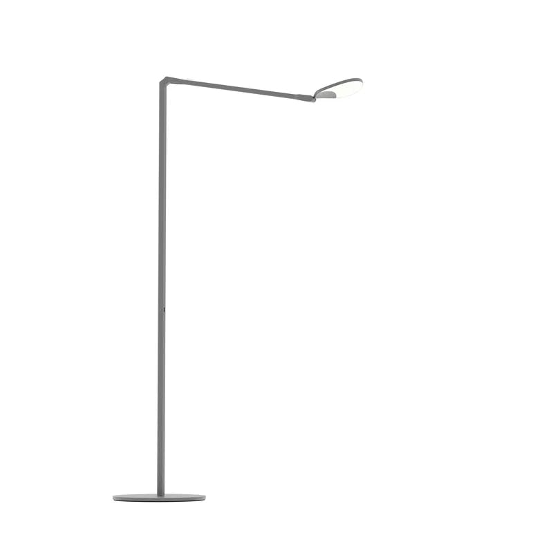 Splitty 45" Matte Grey LED Swing Arm Floor Lamp with USB Port