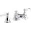 Pinstripe Pure Chrome Double Handle 8" Widespread Bathroom Faucet
