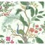 Emerald Peacock & Floral 27' x 27" Chinoiserie Wallpaper Roll