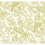 Canopy Gold & White Tropical Leaves Removable Wallpaper Roll
