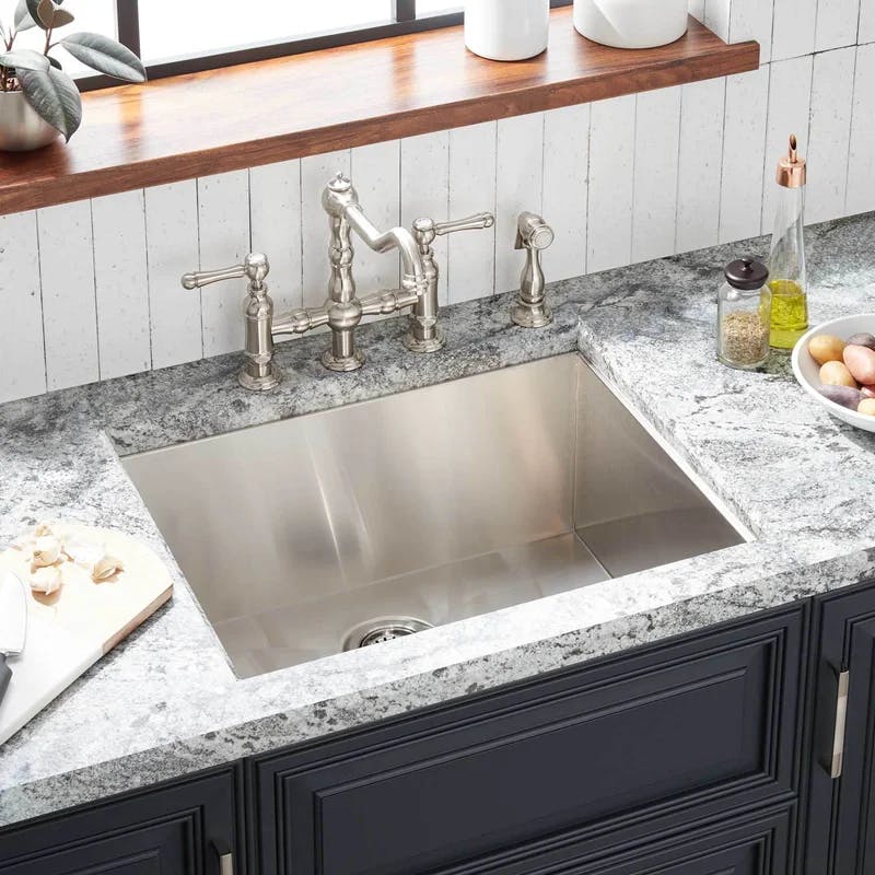 Sitka 25'' Rectangular Stainless Steel Single Bowl Kitchen Sink