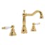 Arcana Classic Polished Nickel Brass Widespread Bathroom Faucet