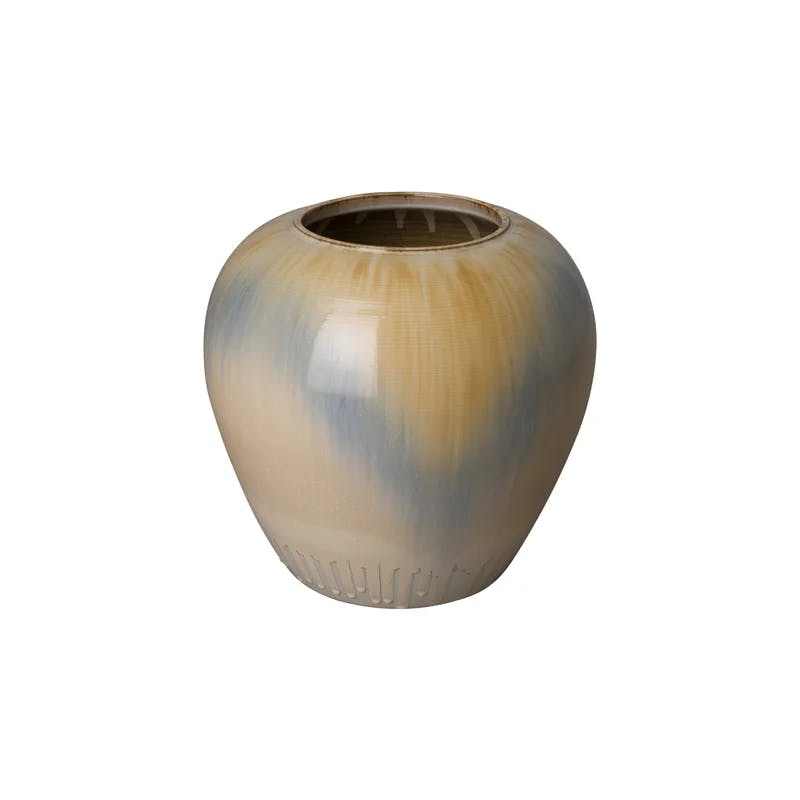 Glossy Glaze Handmade Ceramic Bouquet Table Vase