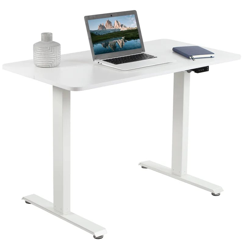 Elevate 44" White Electric Adjustable Standing Desk