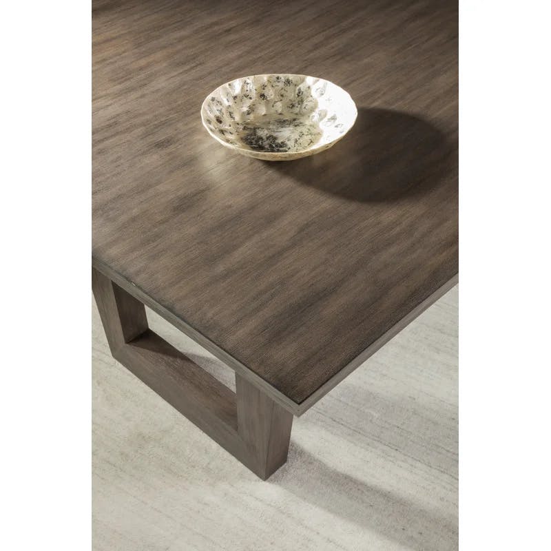 Brio Transitional Extendable Mahogany Dining Table in Brown
