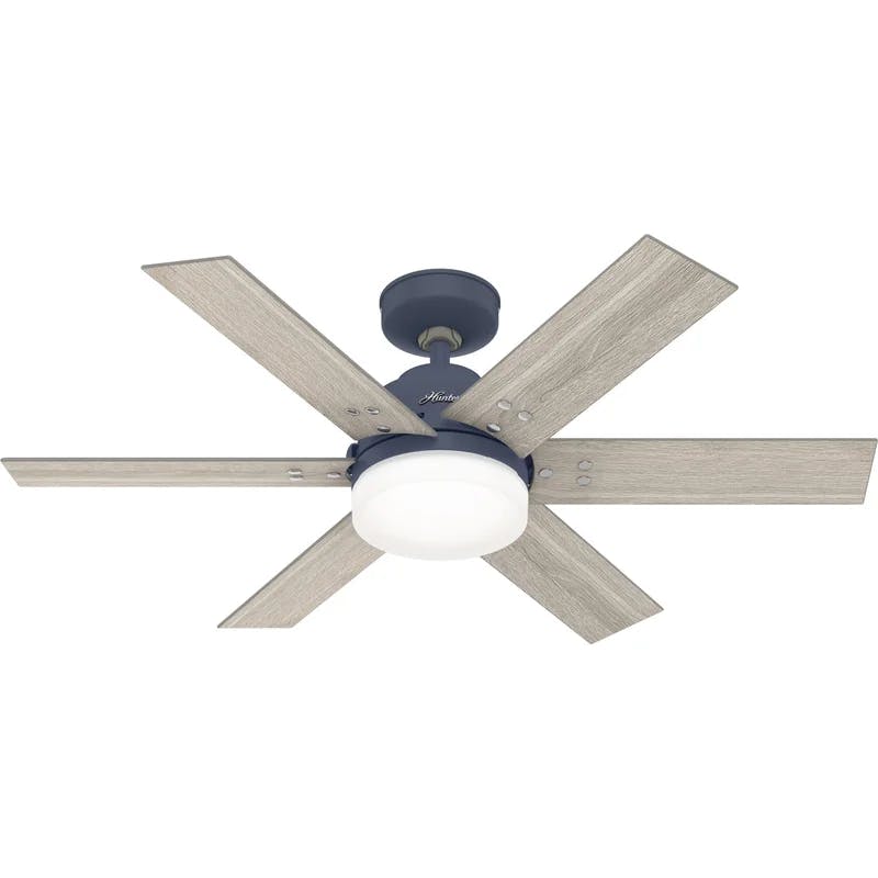Indigo Blue 44" Pacer 6-Blade Ceiling Fan with LED Light and Remote