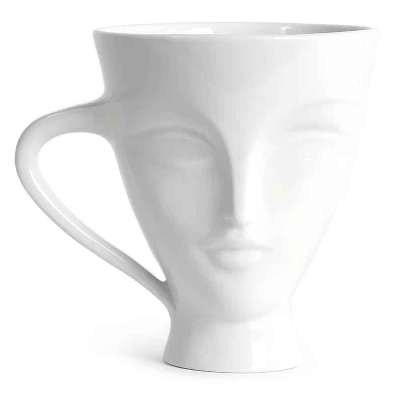 Giulietta Ethereal Face 13oz White Ceramic Novelty Mug