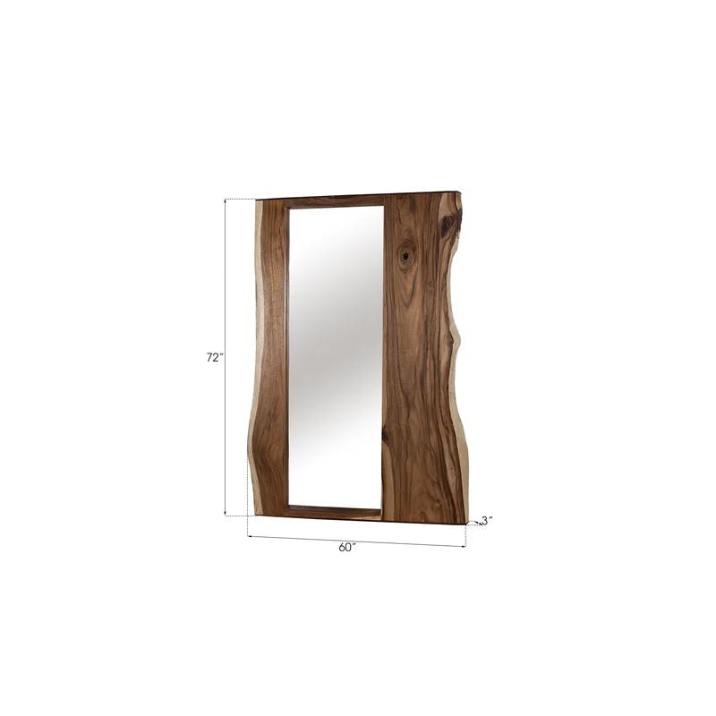 Classic Rectangular Wood Frame Accent Mirror 67''x29''