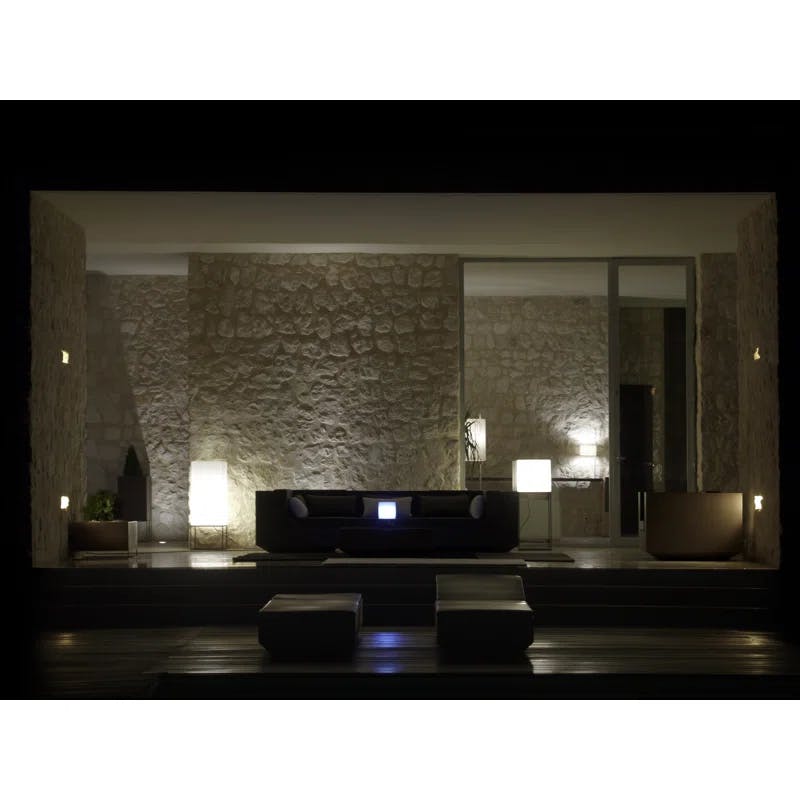 Vela 44'' White Cordless Outdoor LED Floor Lamp by Ramon Esteve