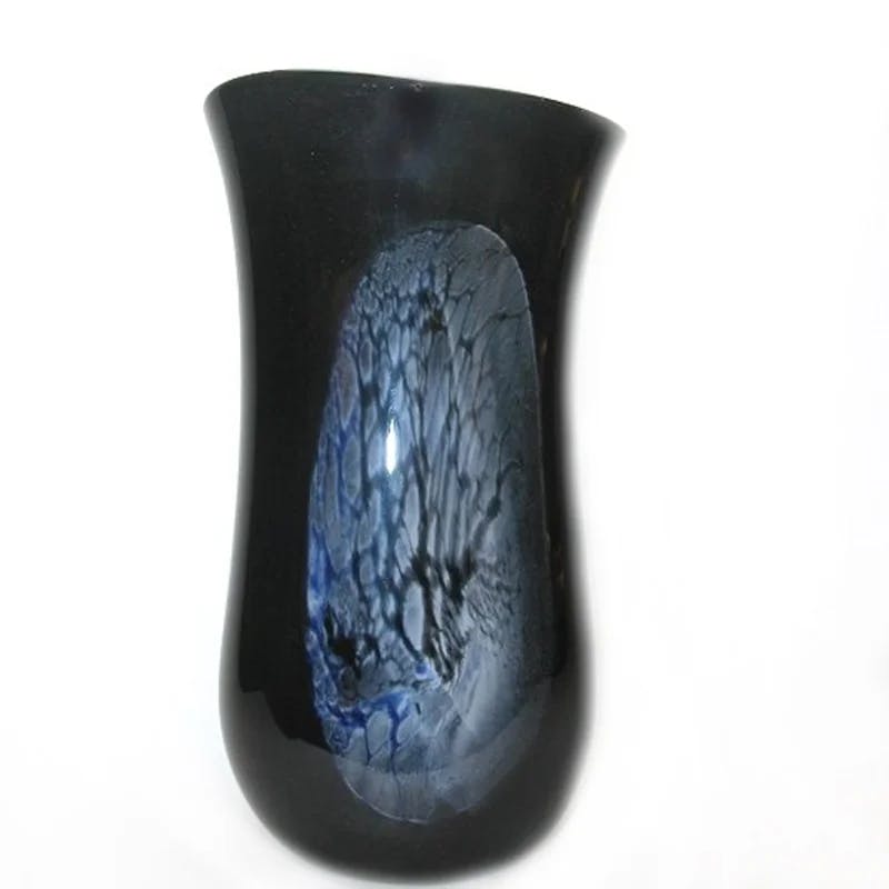Gabrielle Handcrafted Trumpet Glass Vase with Color Layers