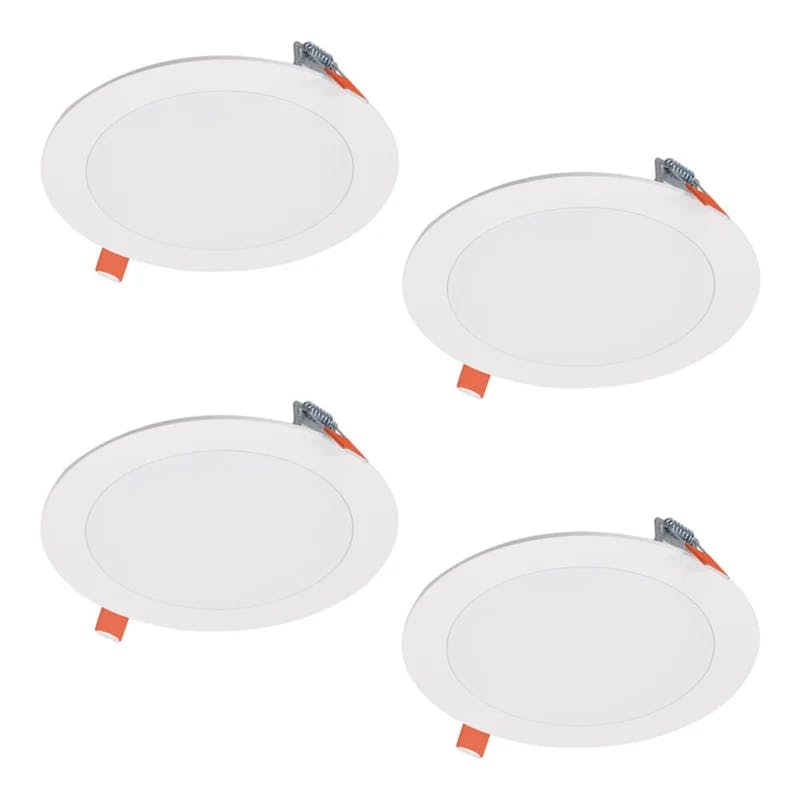 Halo 6'' White LED Canless Recessed Downlight with Selectable Color Temperature