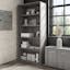 Platinum Gray Contemporary 5-Shelf Adjustable Bookcase