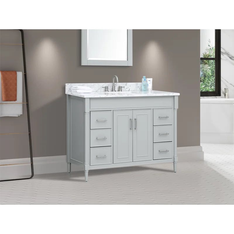 Selene Light Gray 49'' Single Freestanding Bathroom Vanity