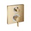 Modern Wall-Mounted Lever Shower Trim in Brushed Bronze