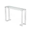 Ava 48'' Clear Glass and Metal Contemporary Console Table