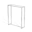 Ava Classic Clear Glass 30'' Petite Console Table