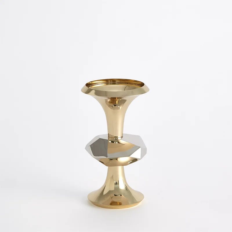 Gabriel Small Brass Pillar Candle Holder