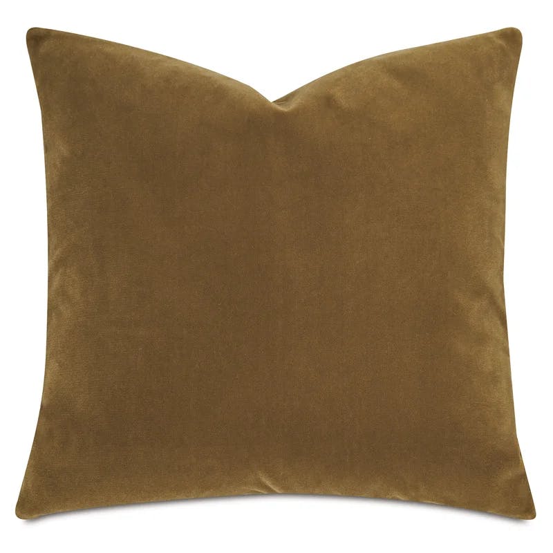 Amber Embroidered 20" x 20" Square Polyester Throw Pillow