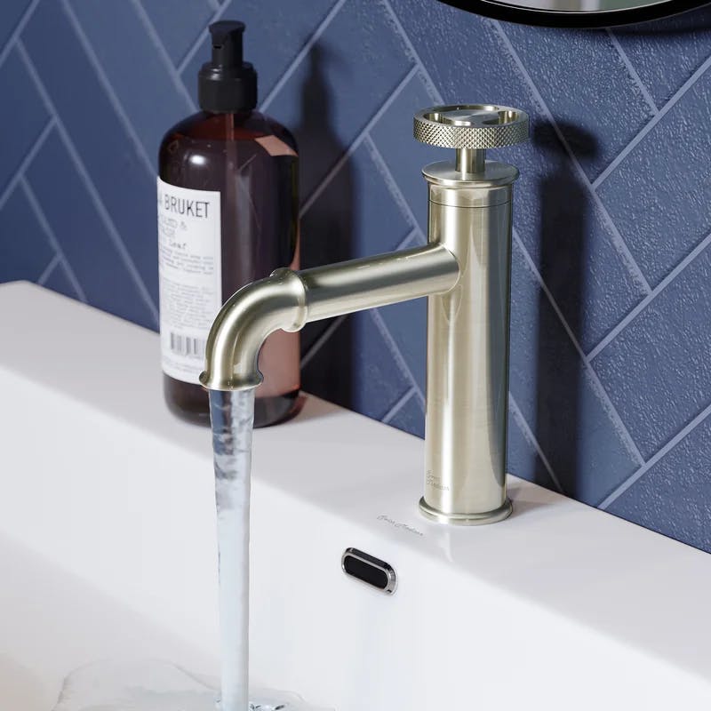 Swiss Madison Avallon Single-Handle Wheel Bathroom Faucet in Brushed Nickel