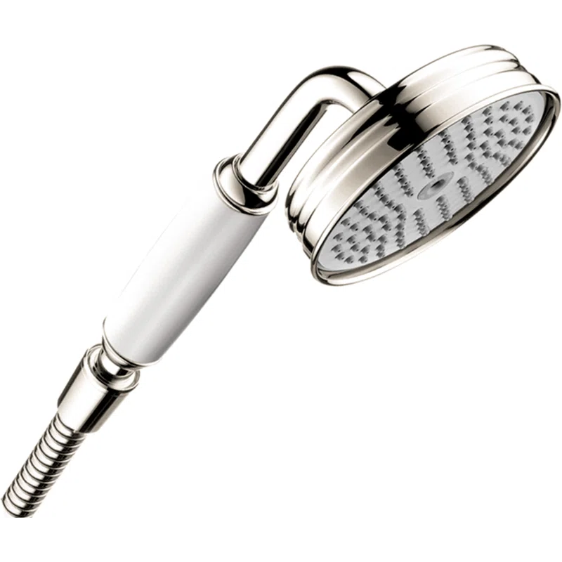Classic Polished Nickel Handheld Shower Head with Air-Injection