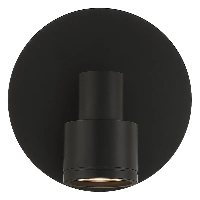 Lincoln Adjustable LED Flush Mount in Matte Black