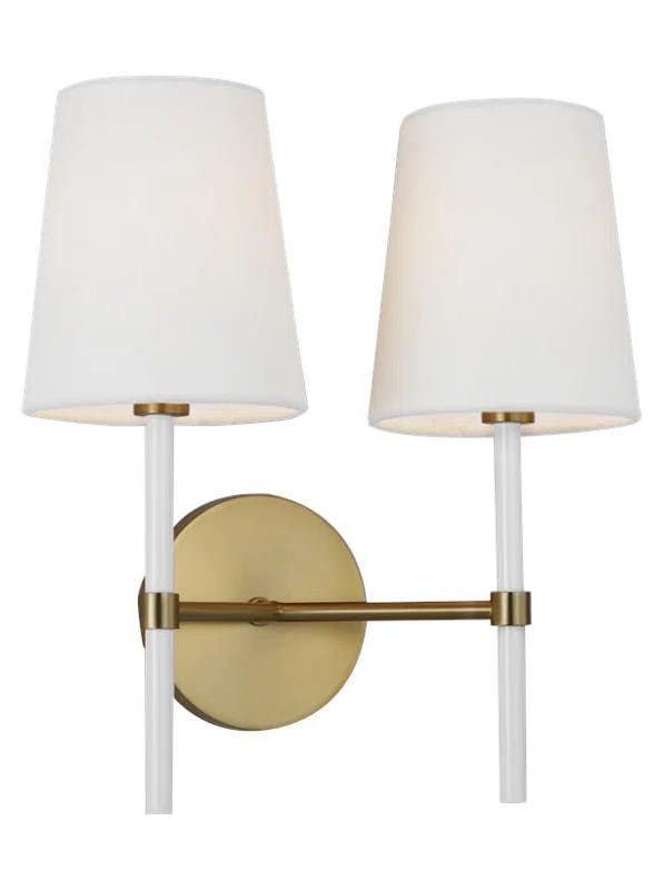 Monroe Cone-Shaped 12'' Brass Dimmable Wall Sconce