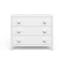 Orbit 42" Matte White Nursery Dresser with Circular Pulls